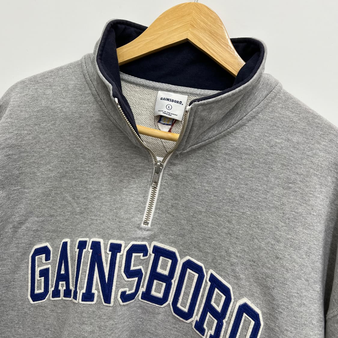 게인스보로 반집업 오버핏 맨투맨 L 상품이미지3