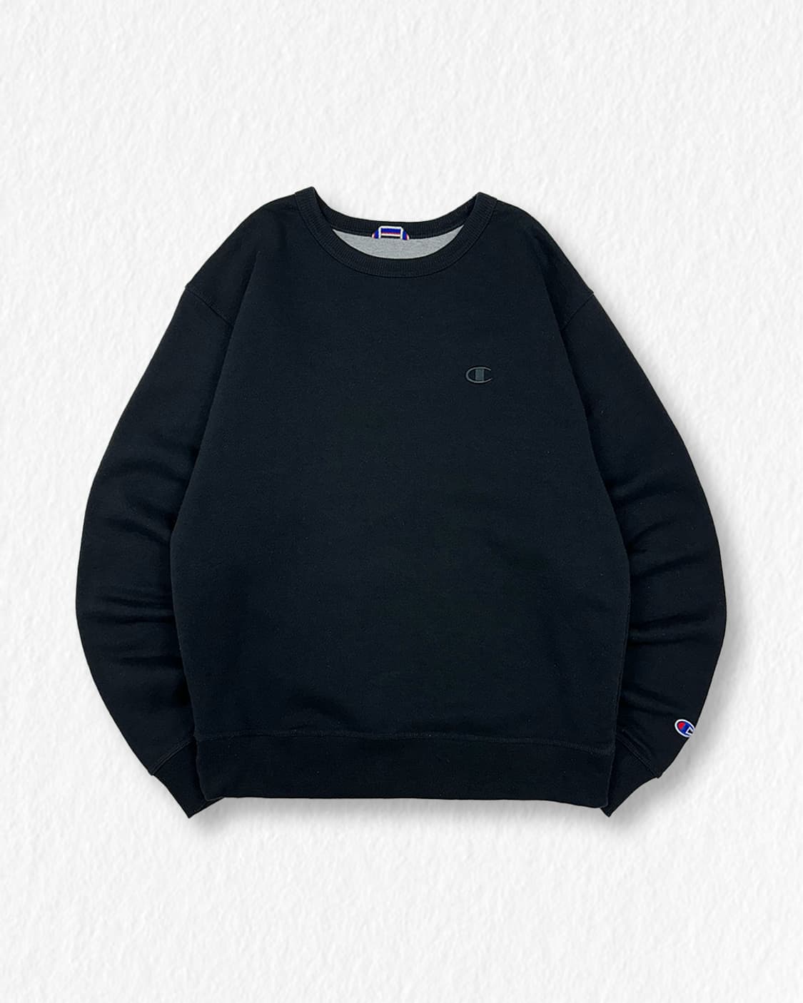 챔피언 기모 맨투맨 블랙 상품이미지1