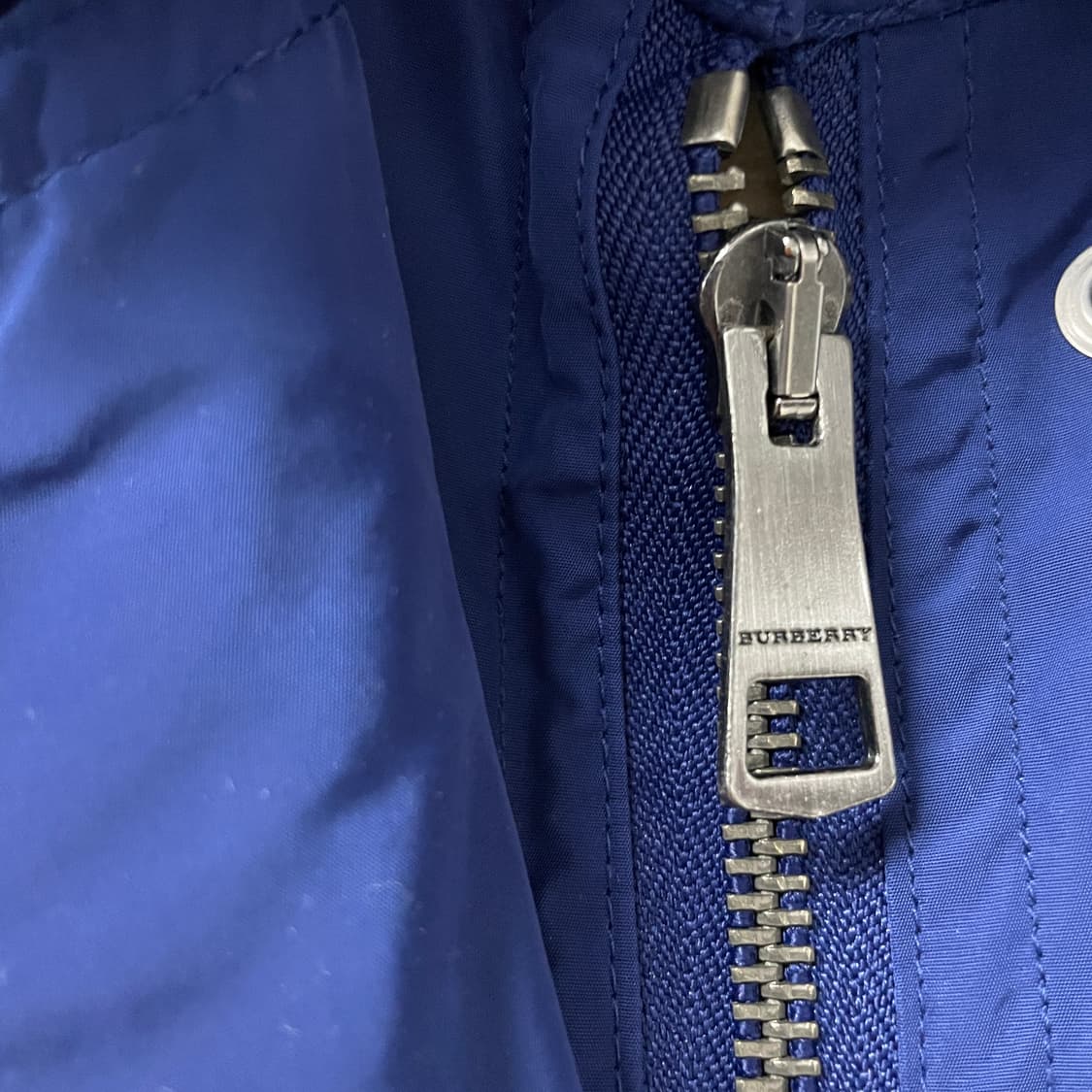 버버리 후드 야상 자켓 블루 4(W) 상품이미지5