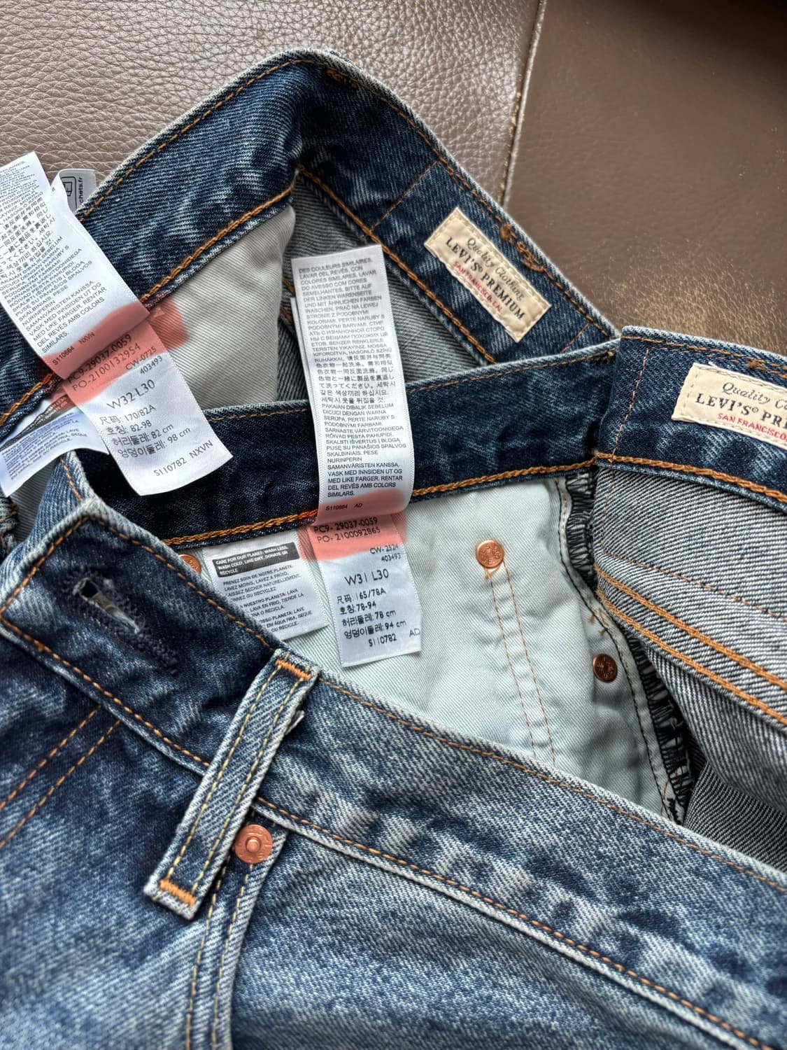 리바이스 568 루즈 스트레이트 핏 진 32WX30L(실측33) 상품이미지6