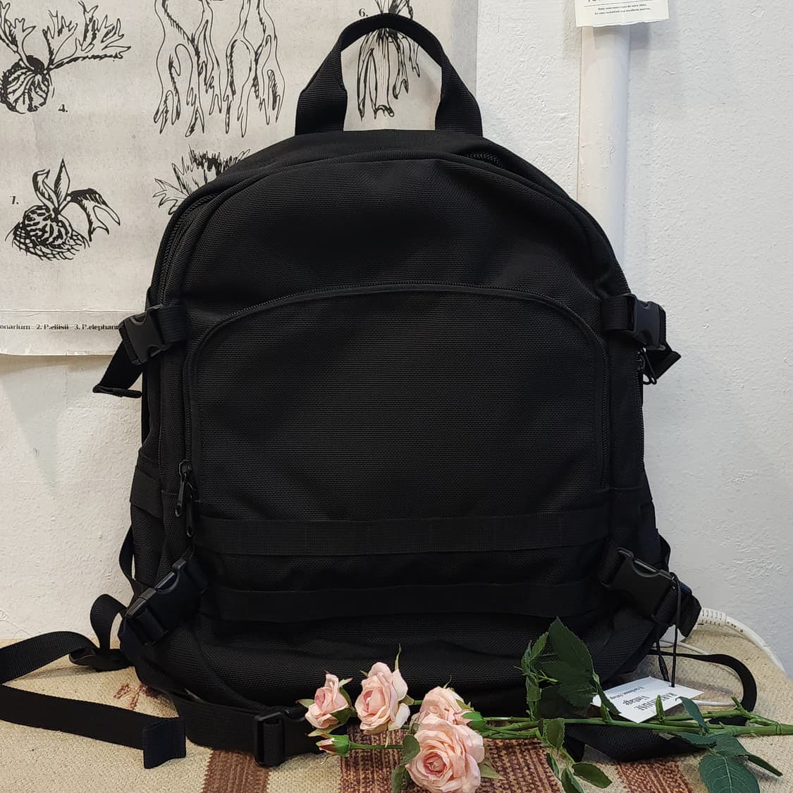 포터 밀리터리 백팩 블랙 포터 가방 상품이미지2