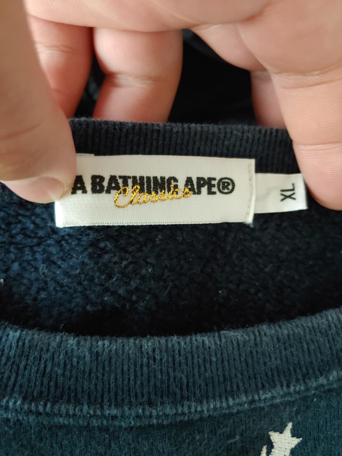 [XL] 베이프 베이프스타 자수 맨투맨 상품이미지3