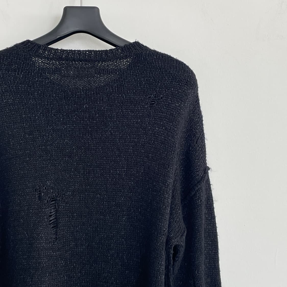 올세인츠 블랙 데미지 니트 상품이미지5