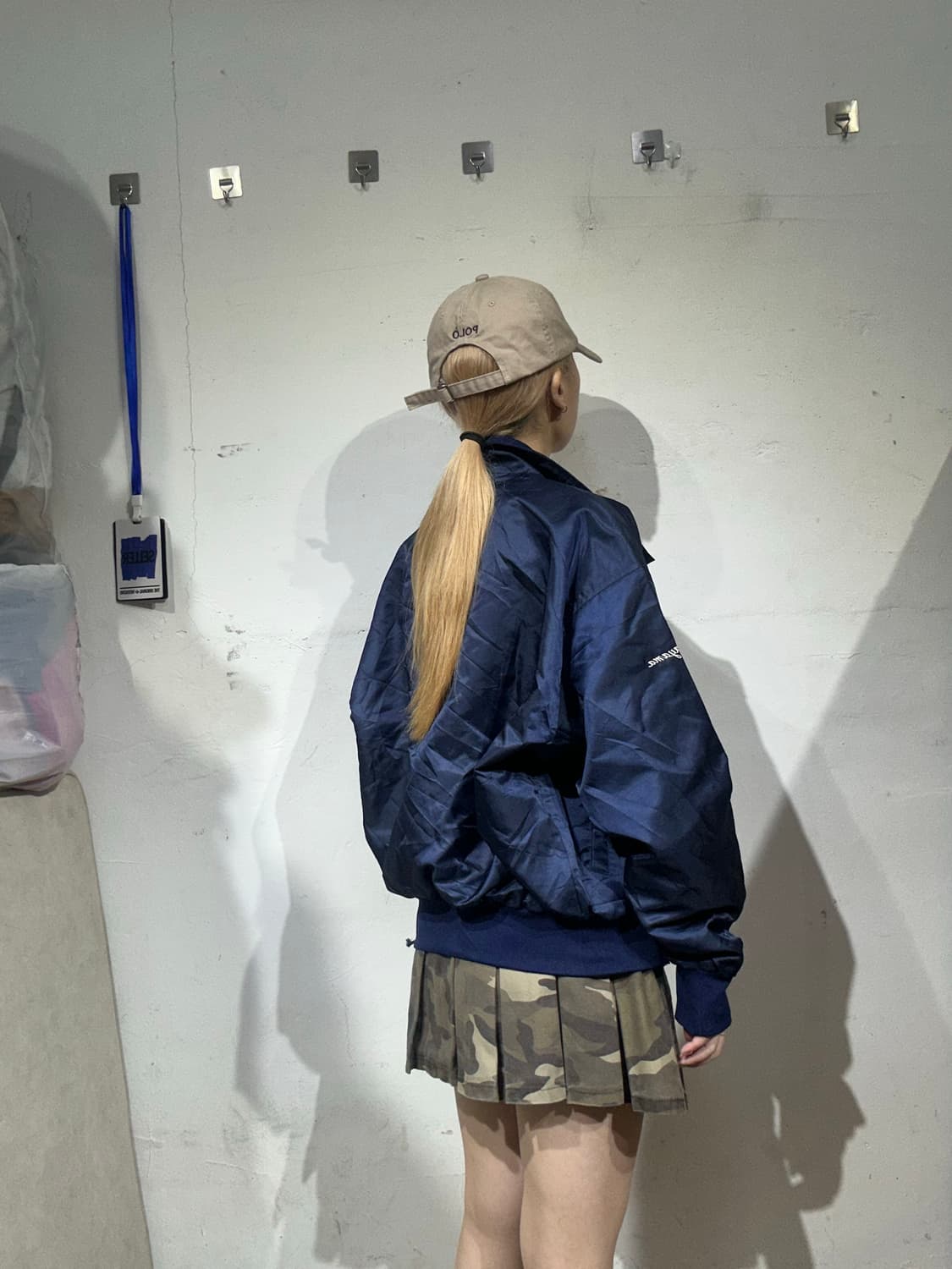 미즈노 네이비 자수 코치 자켓 바람막이 M 상품이미지3