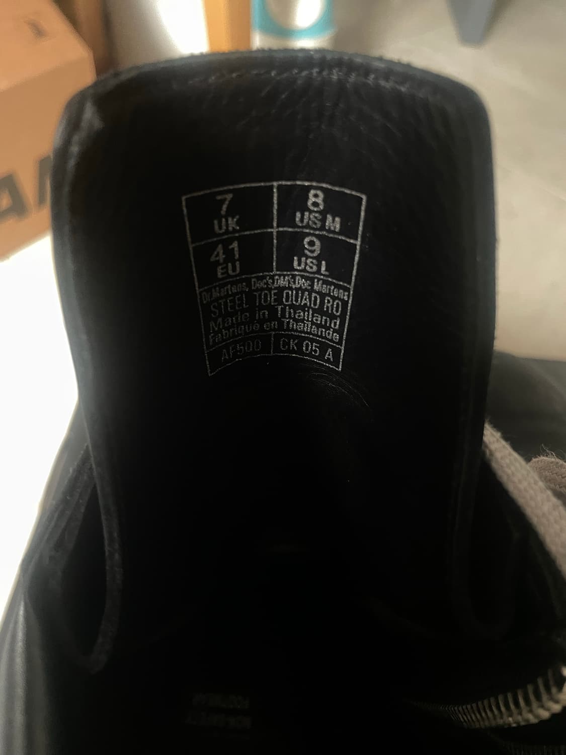 릭오웬스 닥터마틴 쿼드솔 스틸토 부츠UK7 상품이미지3