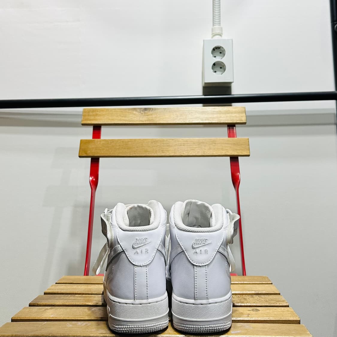 265) 나이키 운동화 남성 남자 신발 에어포스1 올백 미드  상품이미지4