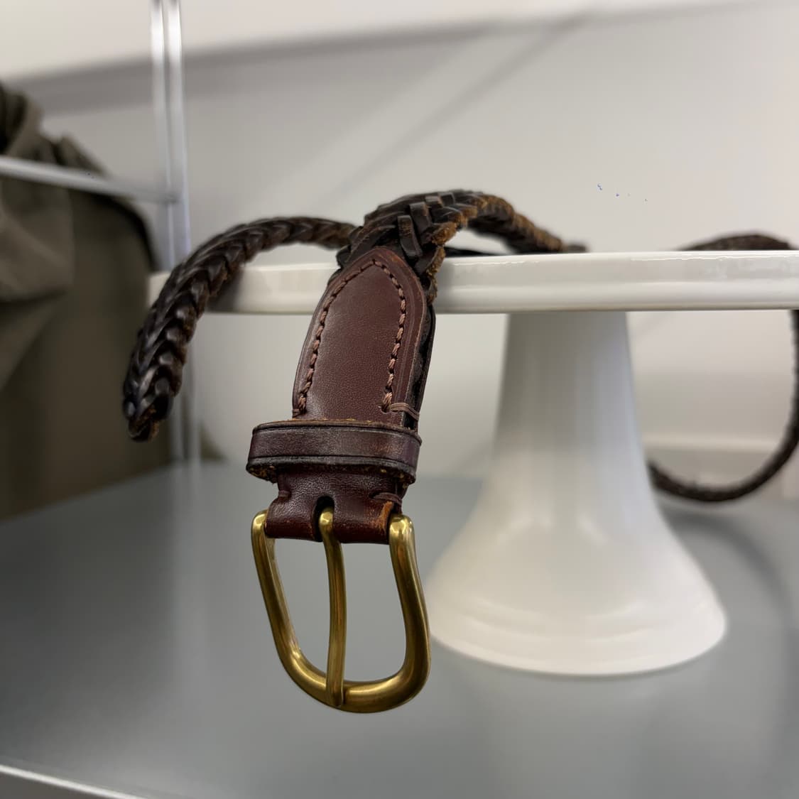 브레이디드 리얼 레더 벨트 상품이미지2