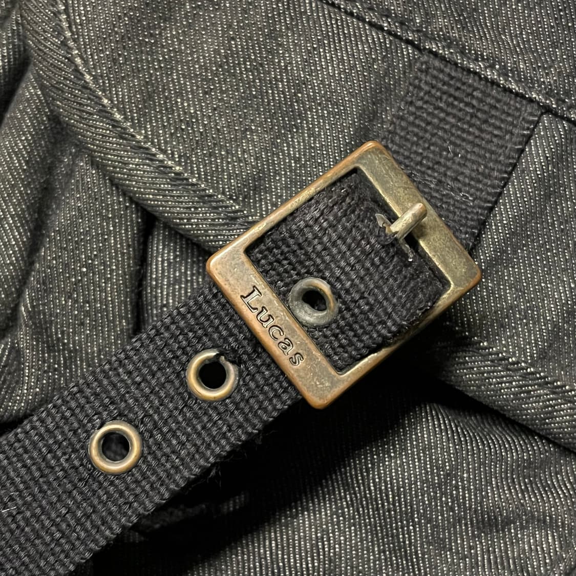 루카스 y2k 흑청 데님 크로스백 상품이미지5