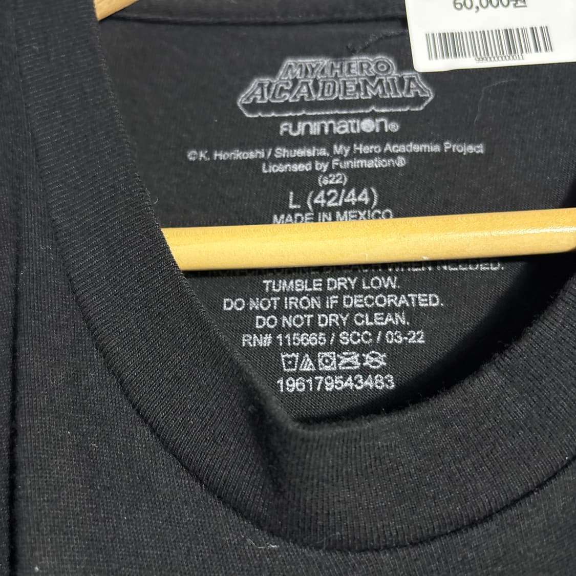 나의히어로아카데미아 미도리야 프린팅 반팔티 상품이미지3