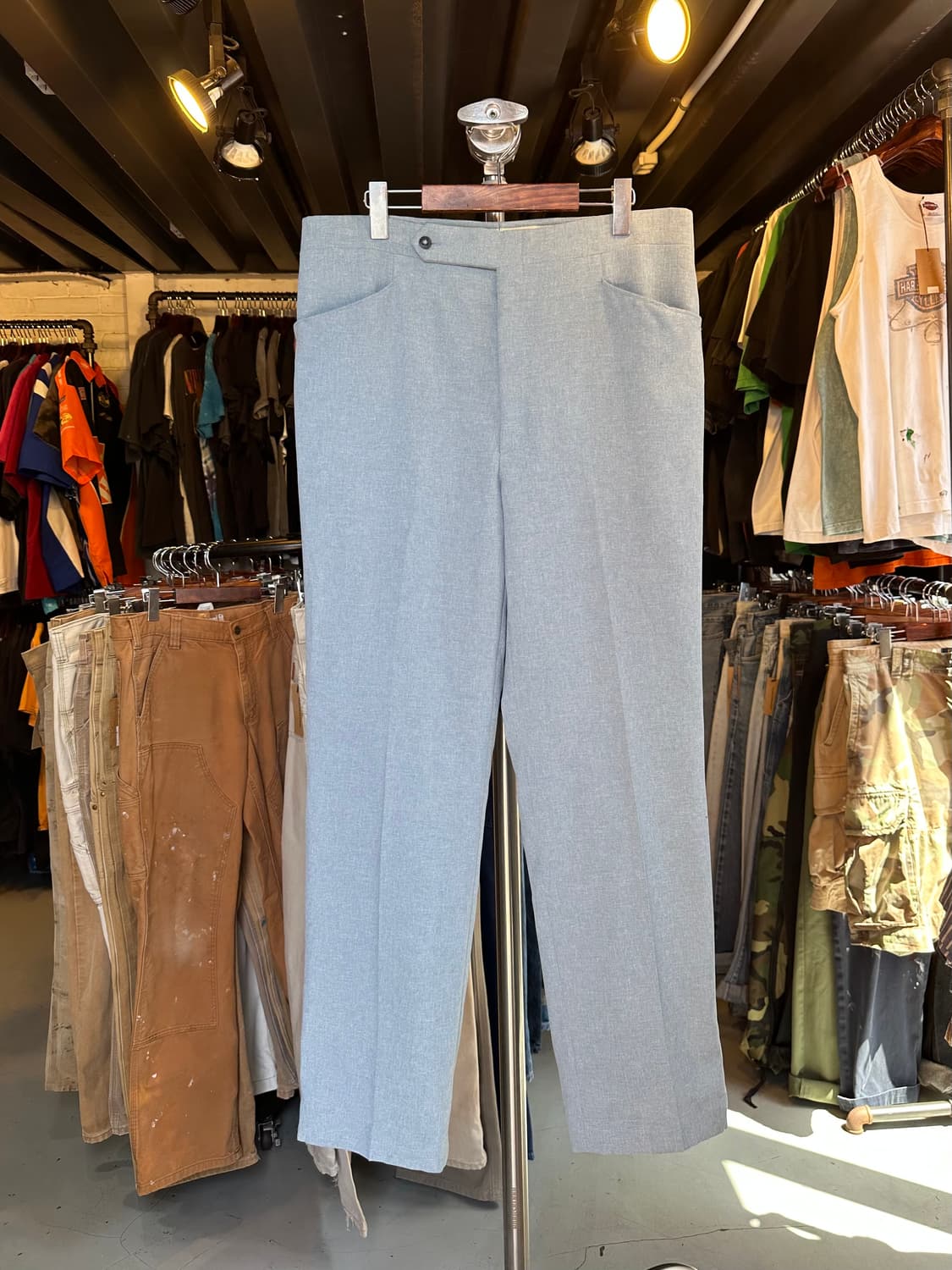 [36x32]Old Haggar 랩 트라우저 팬츠 소라색  36x32 상품이미지1