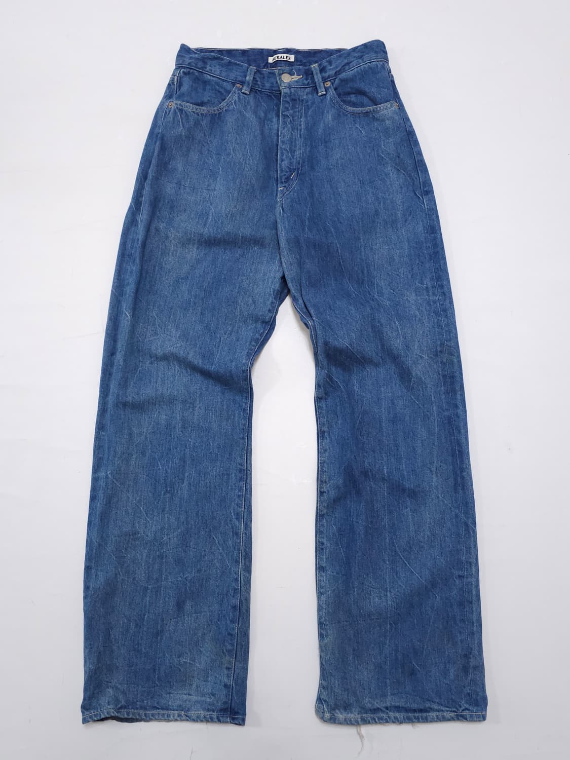 오라리 셀비지 데님 와이드 팬츠 상품이미지2