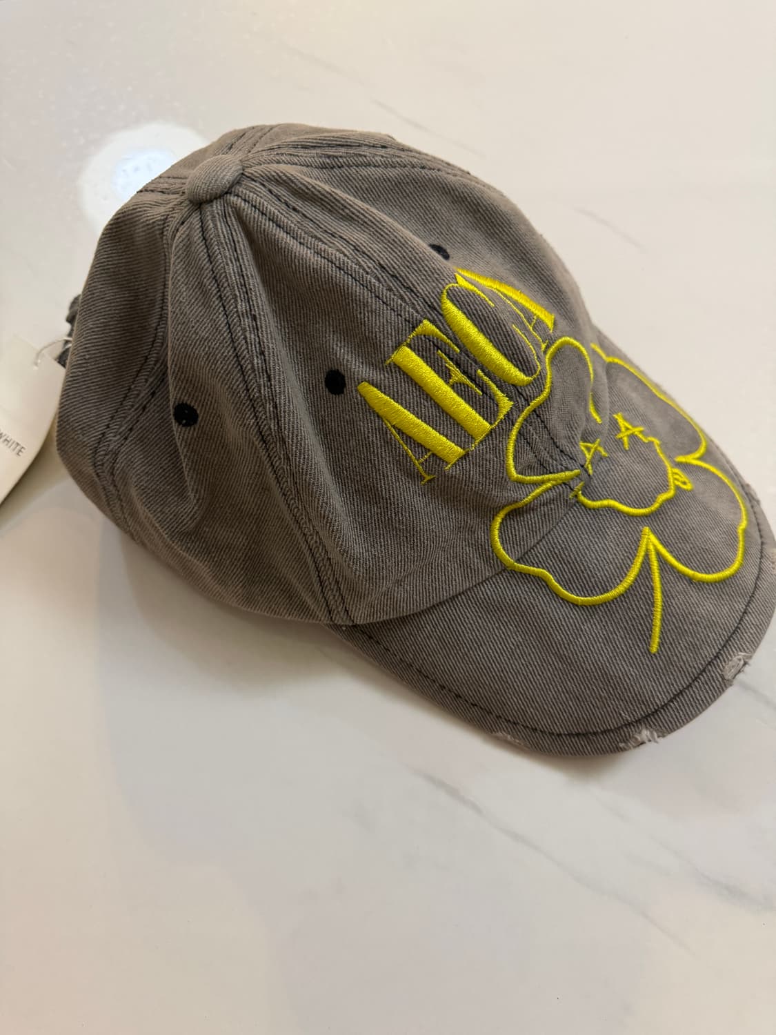 에이카화이트 에이카 메탈 키즈 데님 캡-그레이 상품이미지4