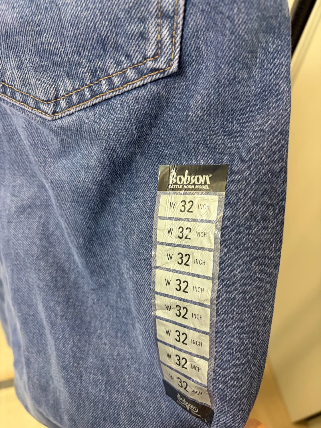 (32/ 데드스탁) 밥슨 512 루즈핏 퍼플진 데님 팬츠 상품이미지5