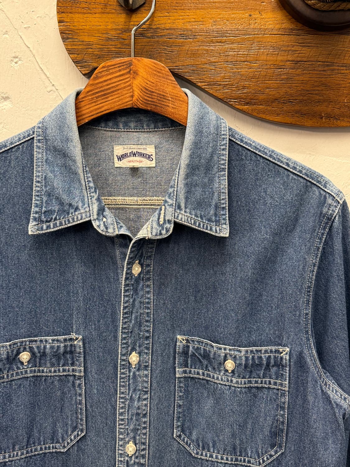 Big John WORLD WORKERS Denim Work Shirt 상품이미지4