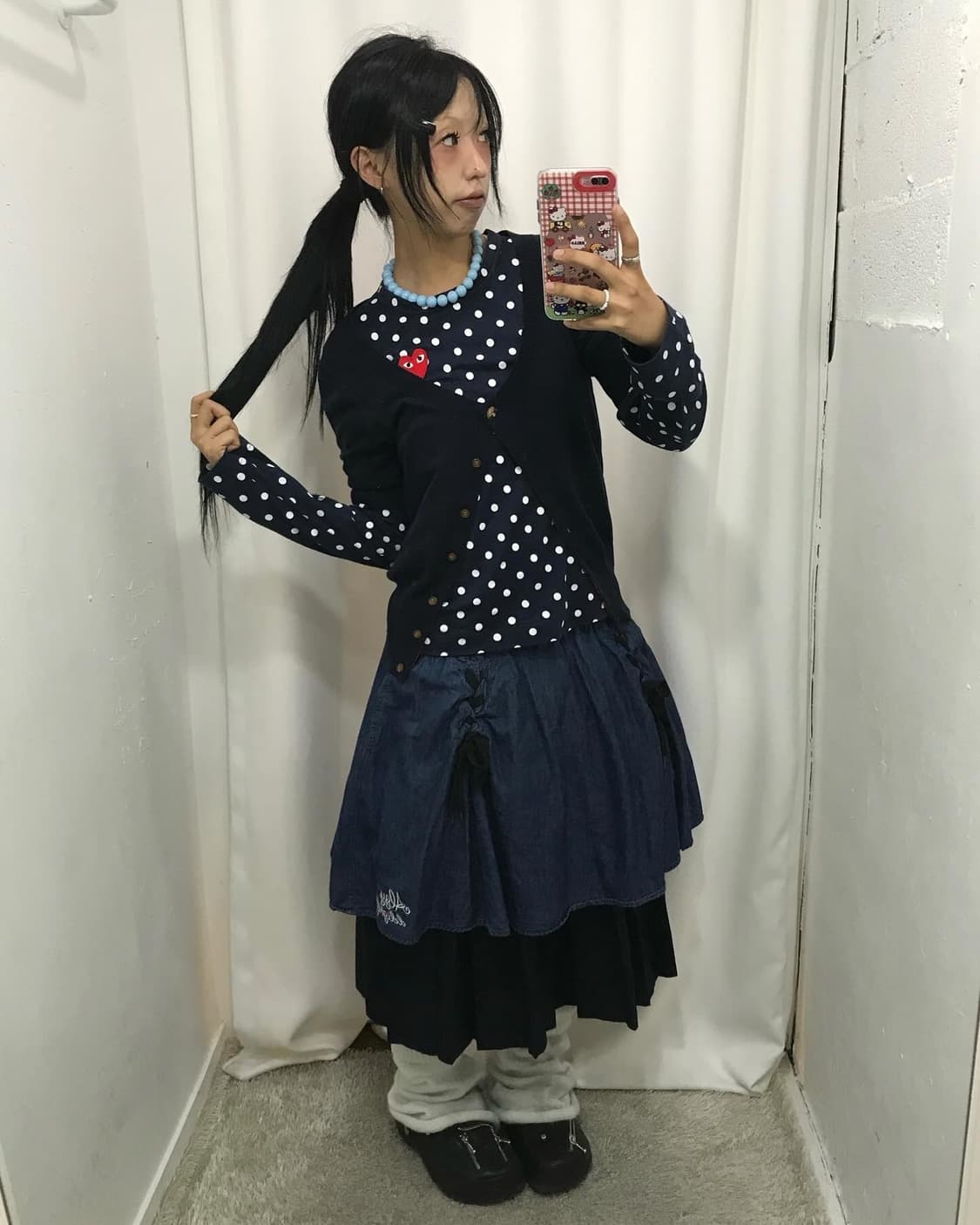 Commedesgarcons Dots Pattern L/S  상품이미지2