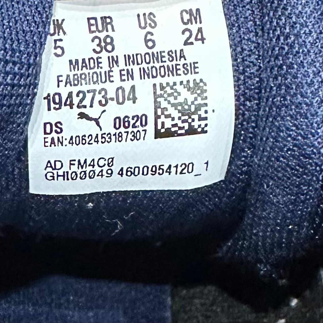 240) 푸마 운동화 여성 여자 신발 런닝화 네이비 Fit+ 상품이미지9