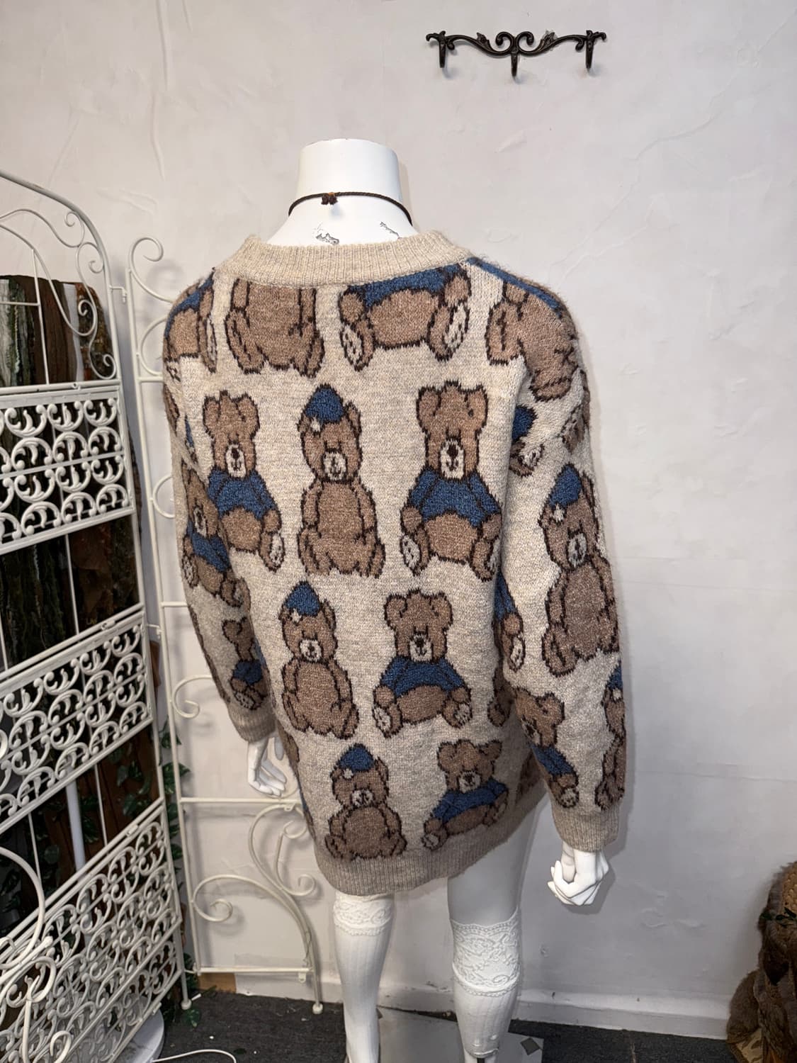 Baby bear pattered loose knit 상품이미지5