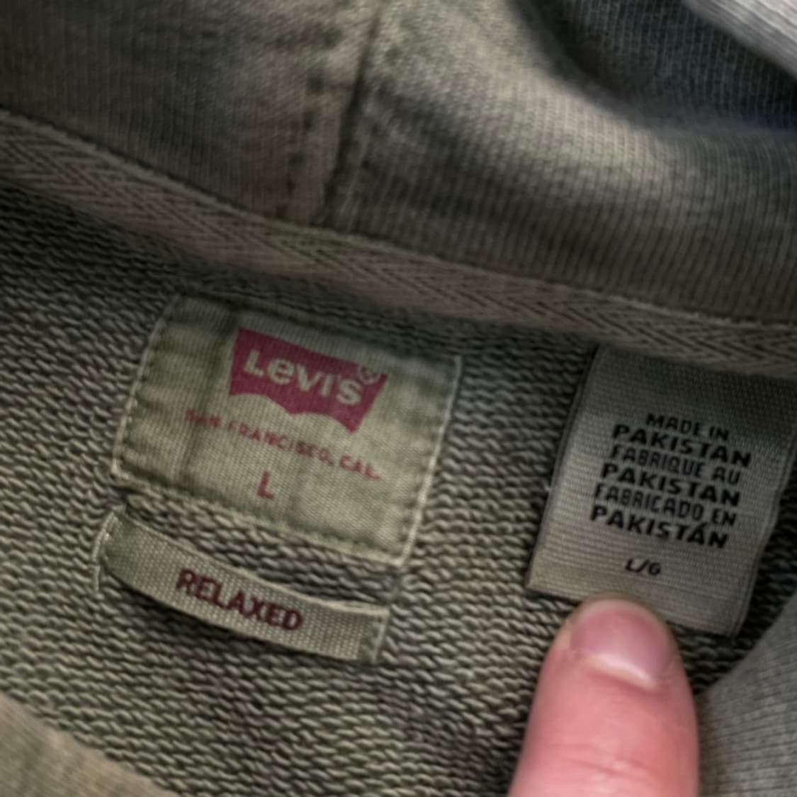 100 리바이스 릴랙스핏 자수 후드티 상품이미지3