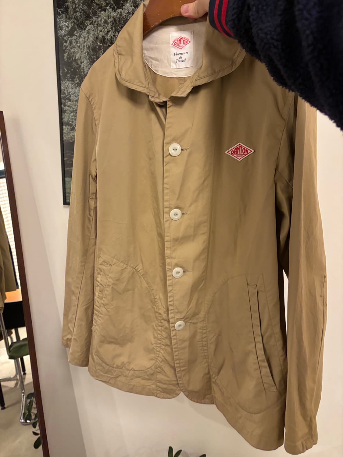 DANTON (단톤) 베이지색 라운드카라자켓 상품이미지7