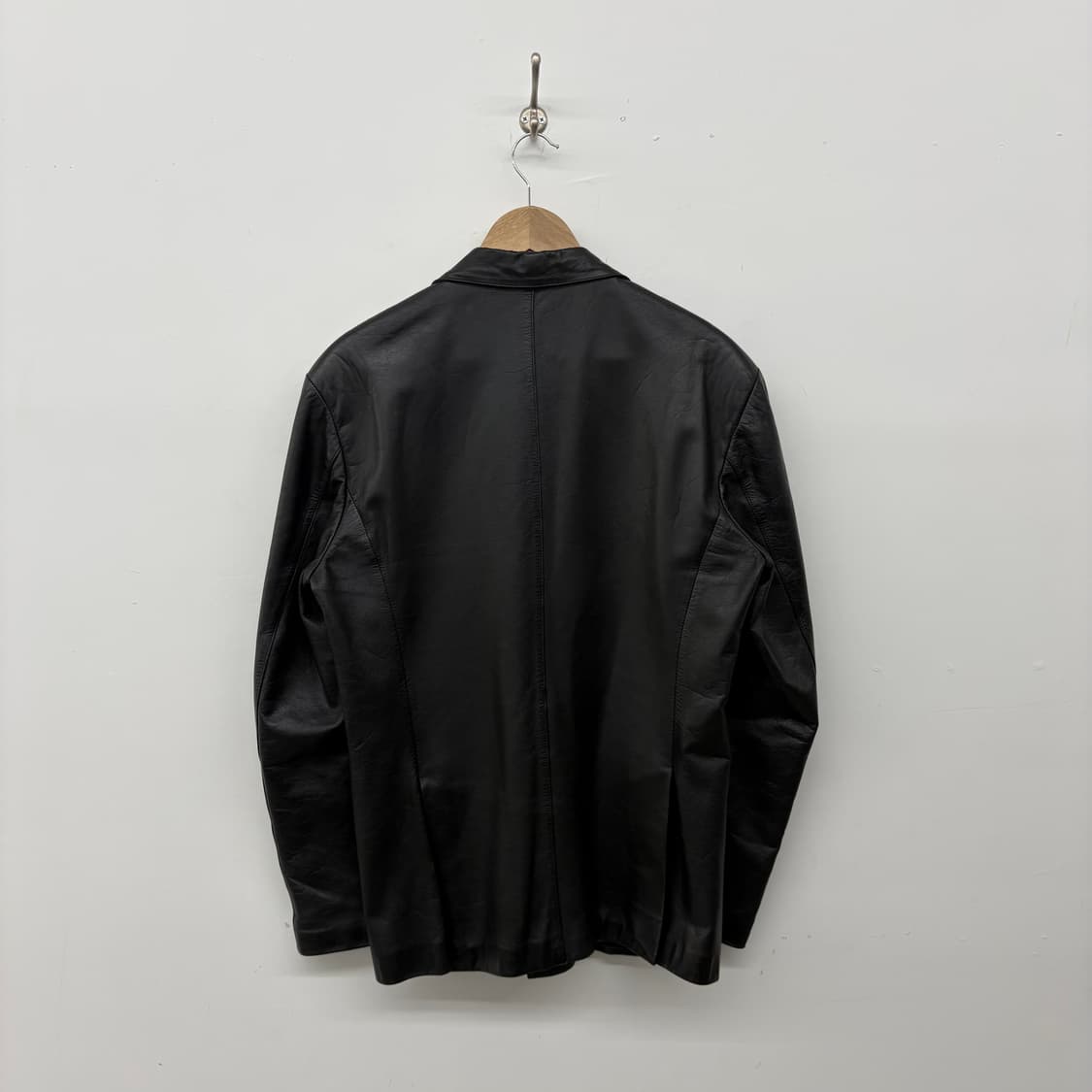 빈티지 리얼레더 소가죽 블랙 가죽자켓 L 상품이미지5