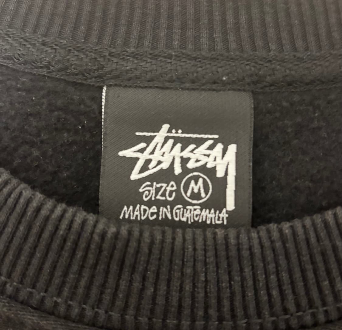 스투시 맨투맨 블랙 상품이미지4
