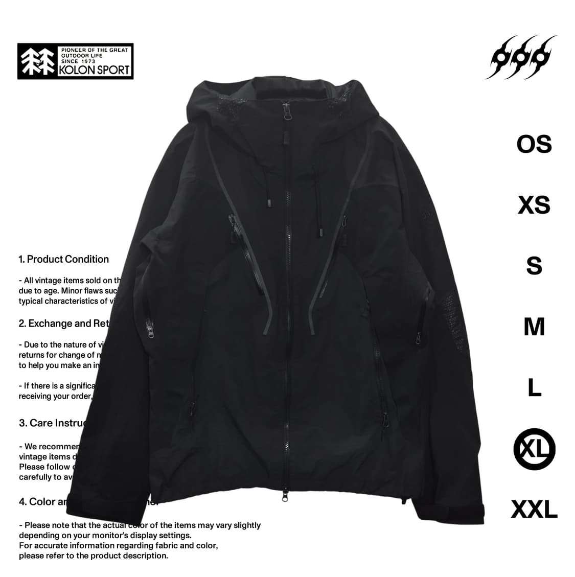 코오롱스포츠 고어텍스 프로 XL사이즈 자켓 상품이미지1