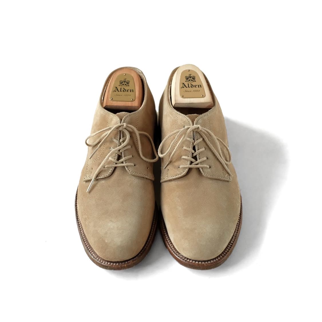 알든 N6401 8.5D 언라인드 탄 스웨이드 더비슈즈 상품이미지2