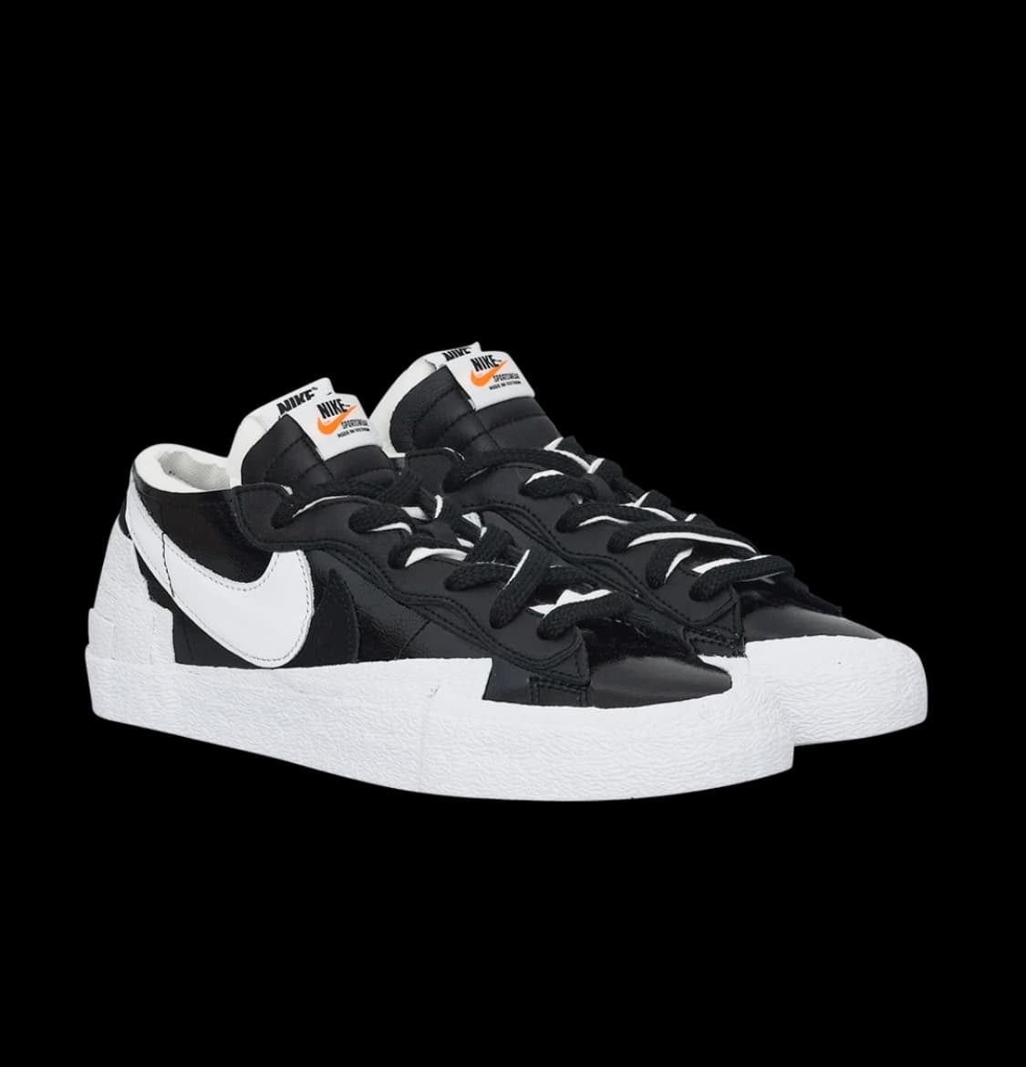 [285]나이키 사카이 블레이저 블랙 페이턴트 레더 블레이져 상품이미지3