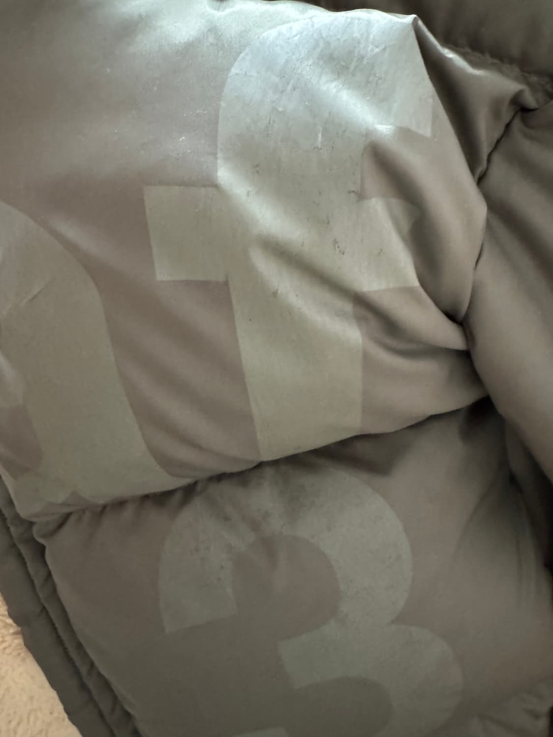 사파리스팟 1/2 베이직 사파리 다운 패딩 1사이즈(하자o) 상품이미지8