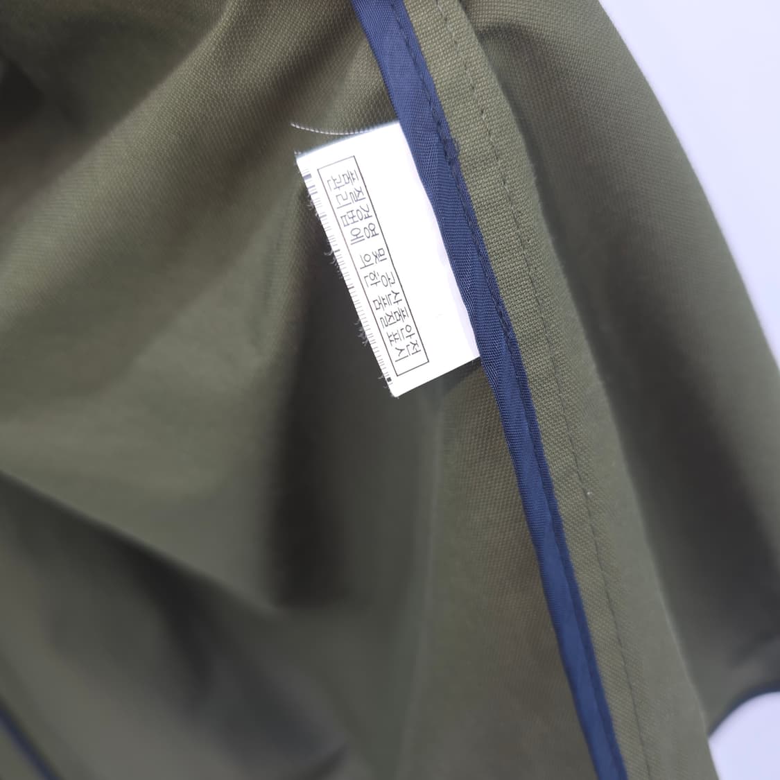 KUHO 카키색 롱 셔츠 코트 상품이미지9