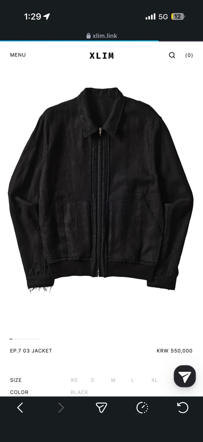 엑슬림 ep 7 03 블랙 자켓 L 상품이미지1