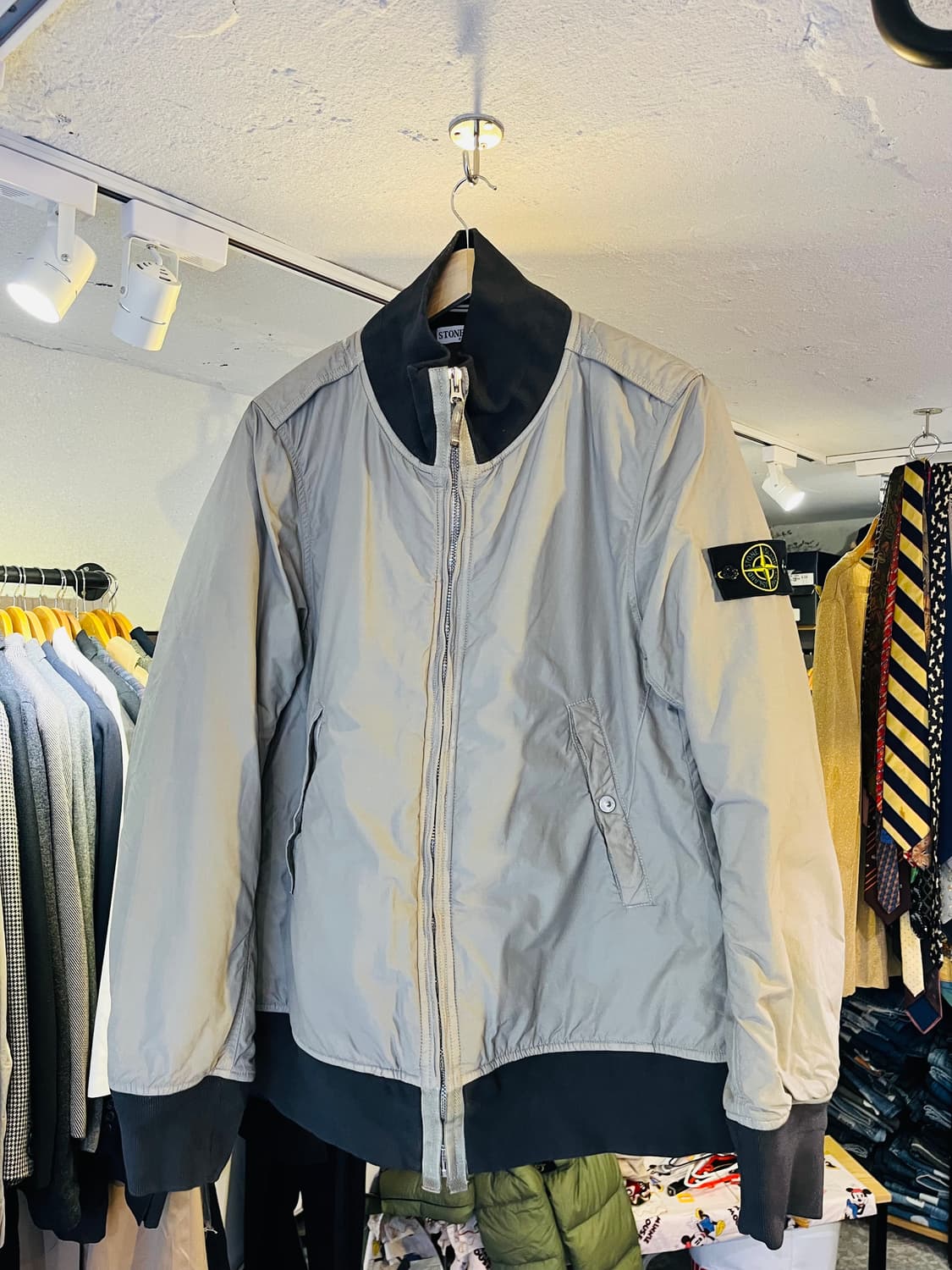 스톤 아일랜드 패디드 블루종 자켓 (이탈리아제) 상품이미지1