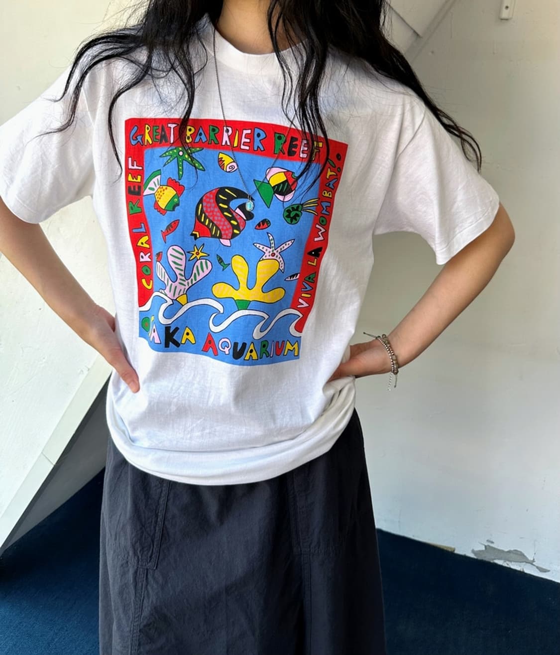 90's Design graphic printing t-shirt 상품이미지7