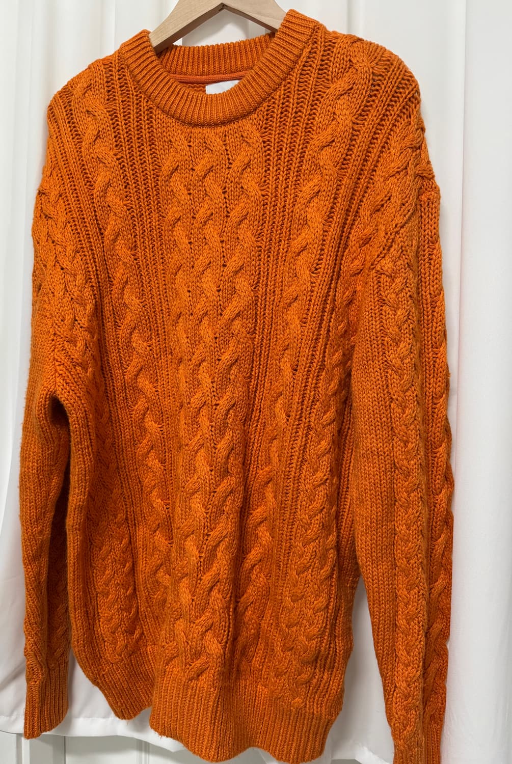 H&M 오렌지 니트스웨터 상품이미지3