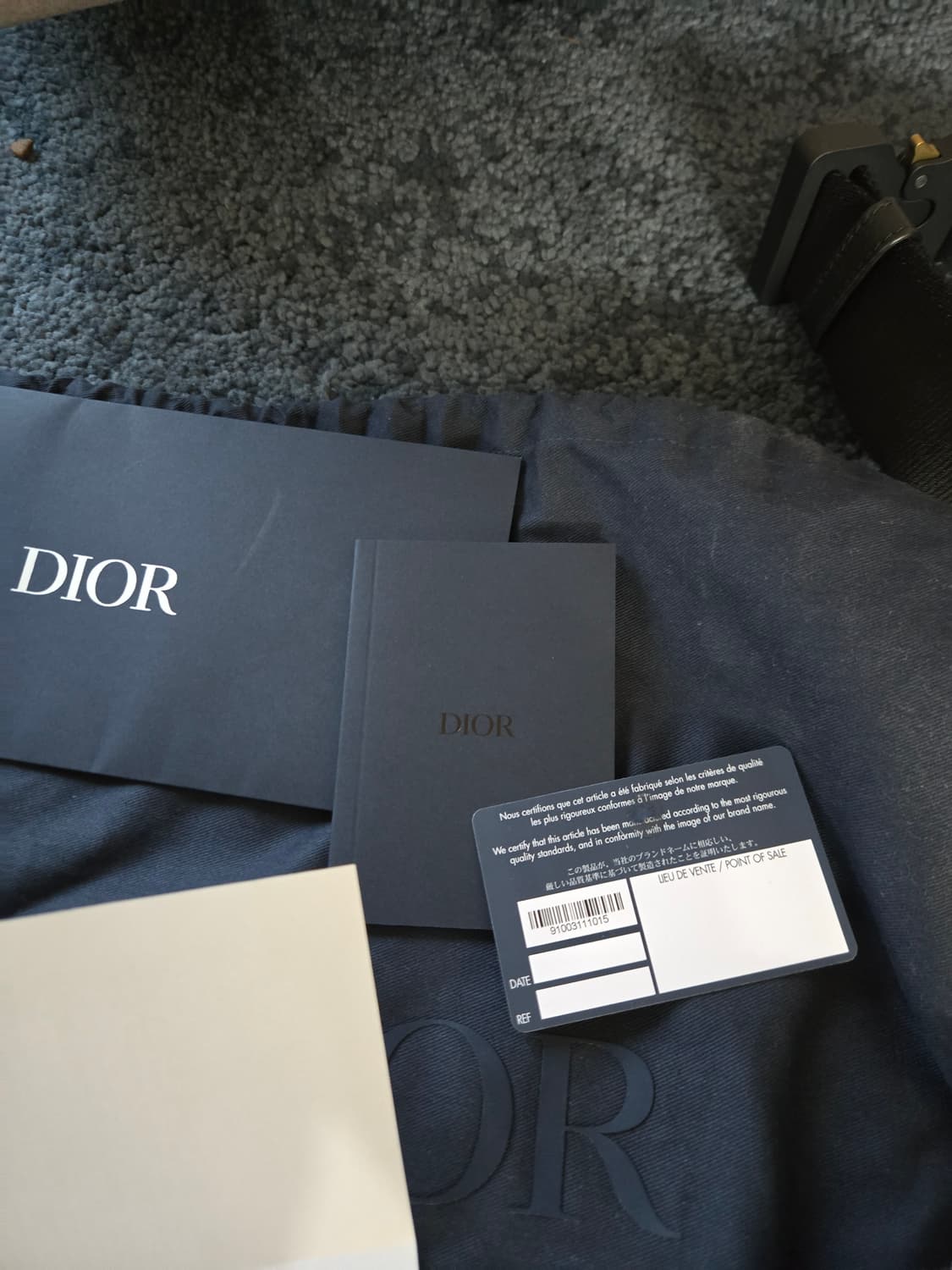 디올 오블리크 자카드 새들백 풀세트 상품이미지4