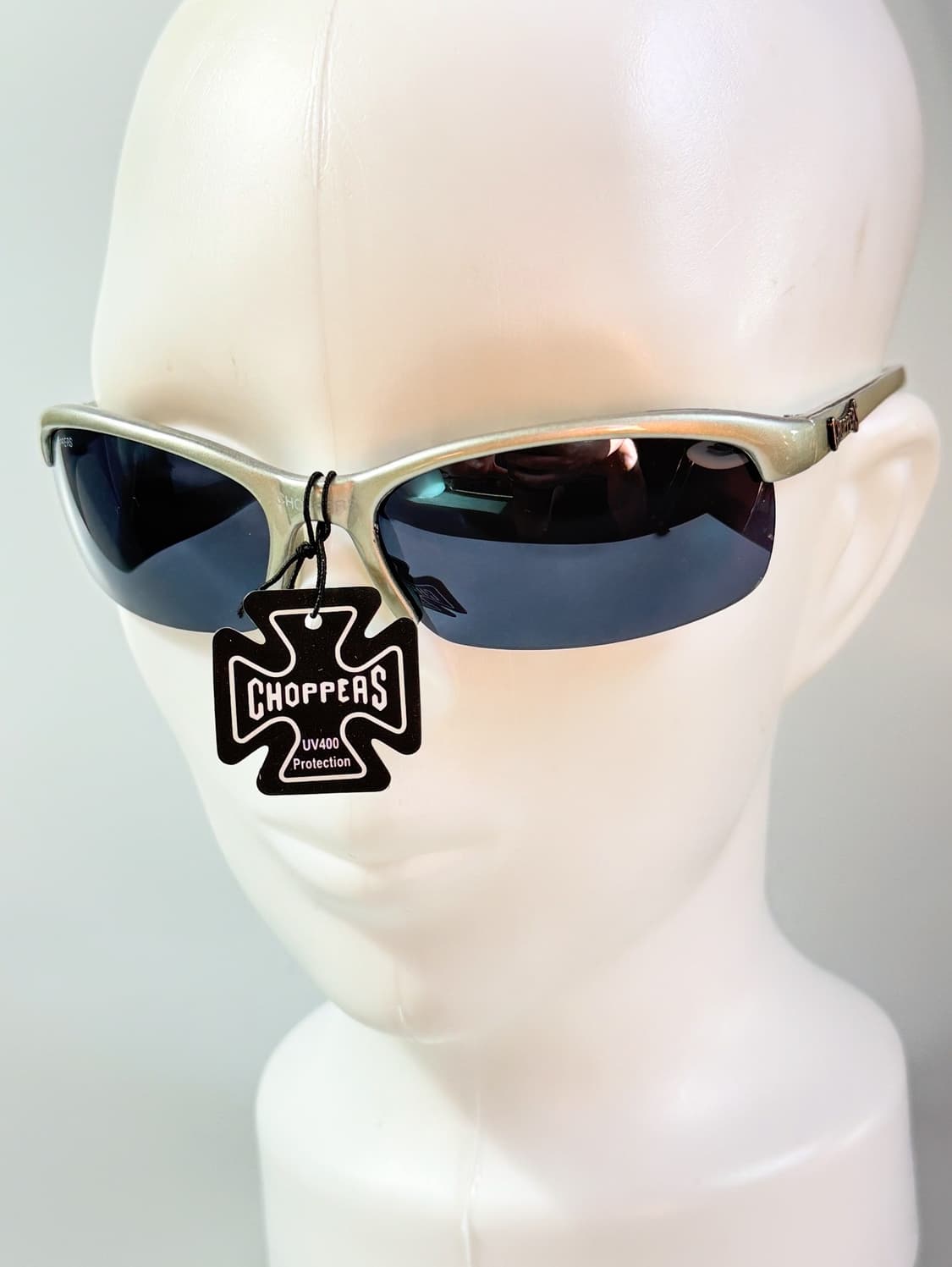 CHOPPERS 실버 스포티 쉴드 빈티지 선글라스 상품이미지8