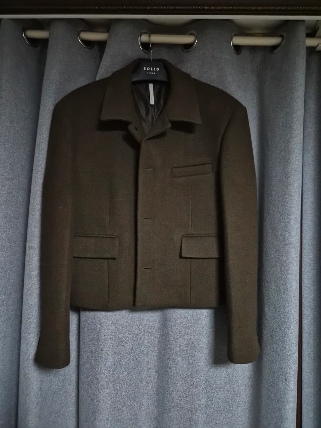 노이어 울 크롭 자켓 팝니다 우영미 타임옴므 솔리드옴므  상품이미지2