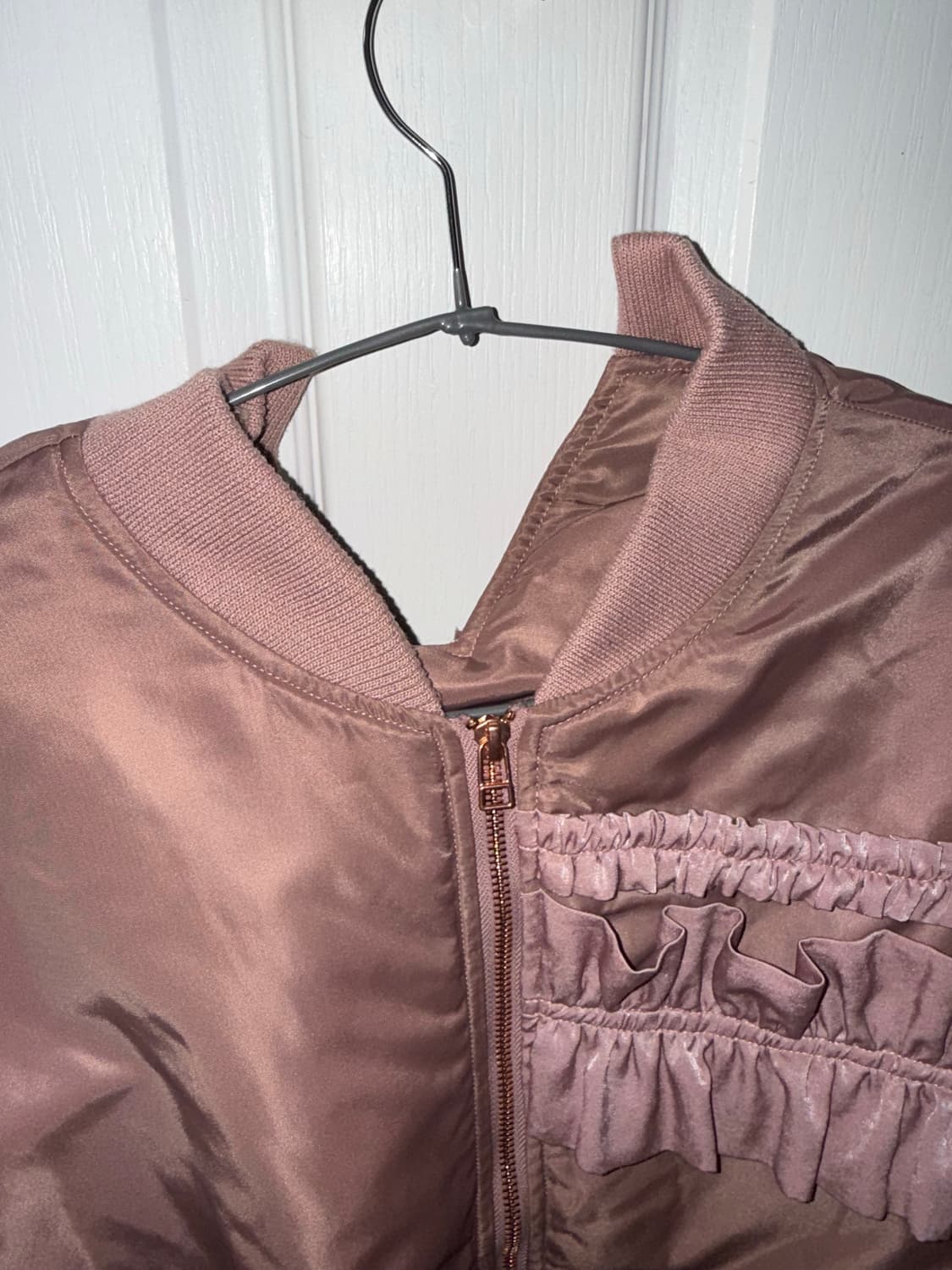 요하닉스 인디핑크 새틴 프릴 항공점퍼  상품이미지5