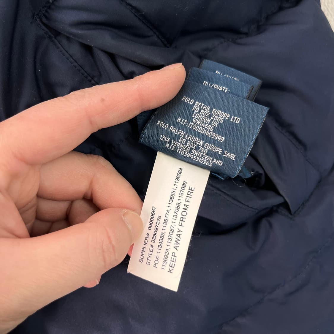 95 폴로 랄프로렌 리버시블 스몰로고 구스 패딩조끼 상품이미지9