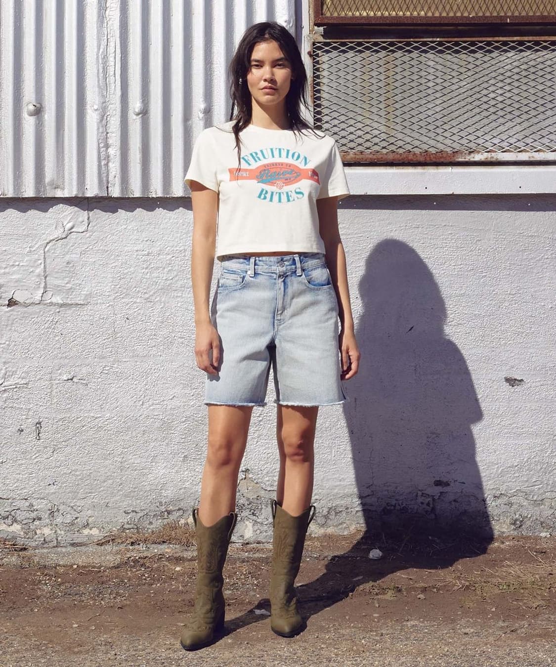 레이브 데님 버뮤다팬츠 Denim Short Pants 상품이미지3