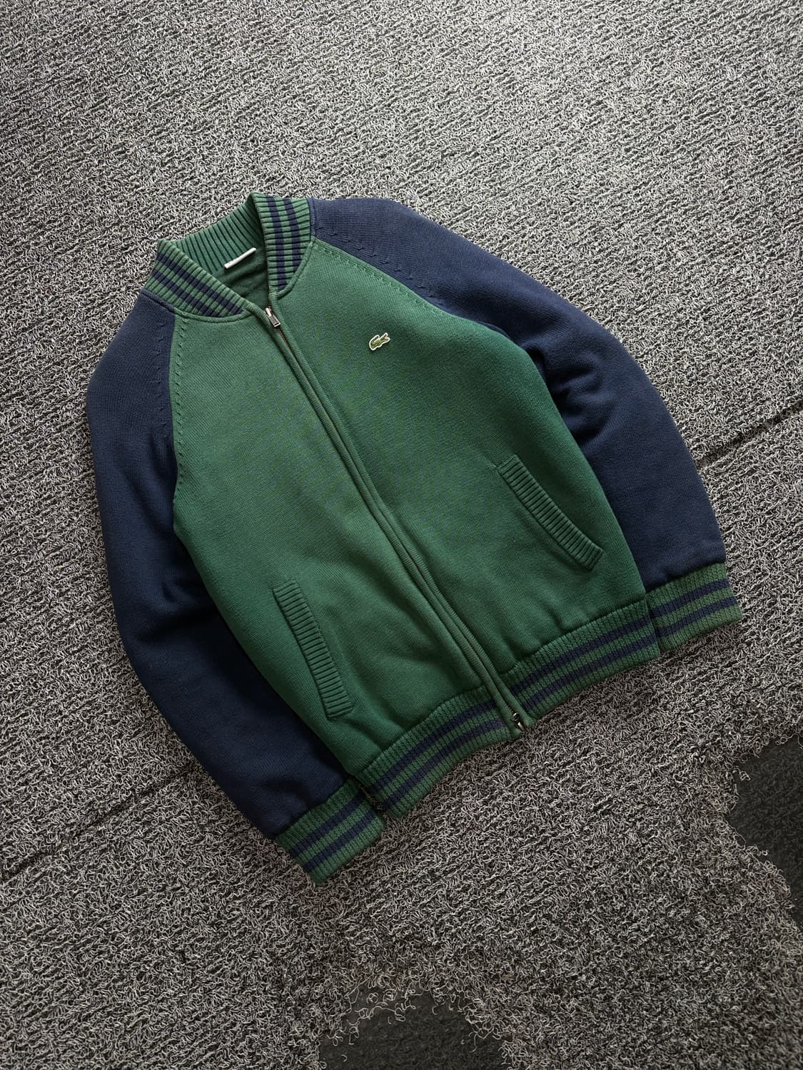 라코스테 아카이브 블루종 니트 집업 4156 상품이미지1