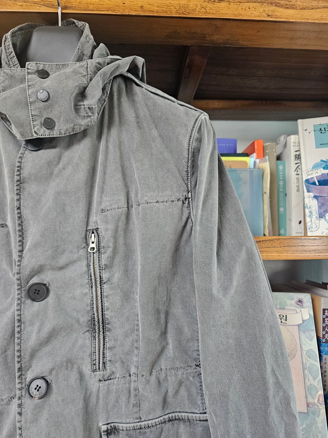 희귀매물)씨피컴퍼니 가먼트다잉 자켓 팔아요 cp컴퍼니 100 95 m l 상품이미지4