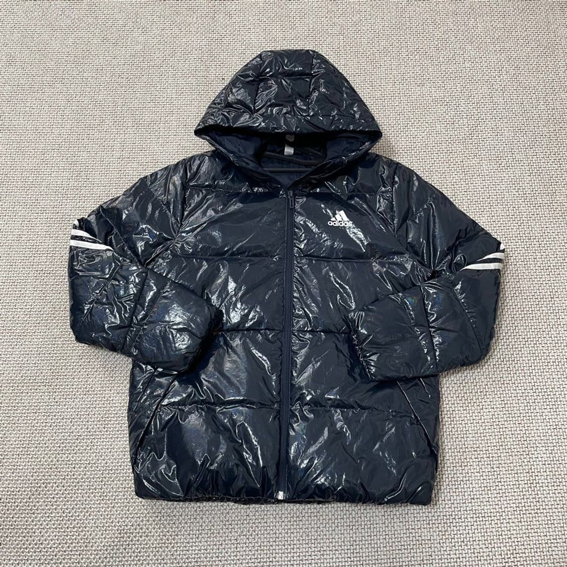 아디다스 네이비 유광 패딩. 5179 상품이미지1