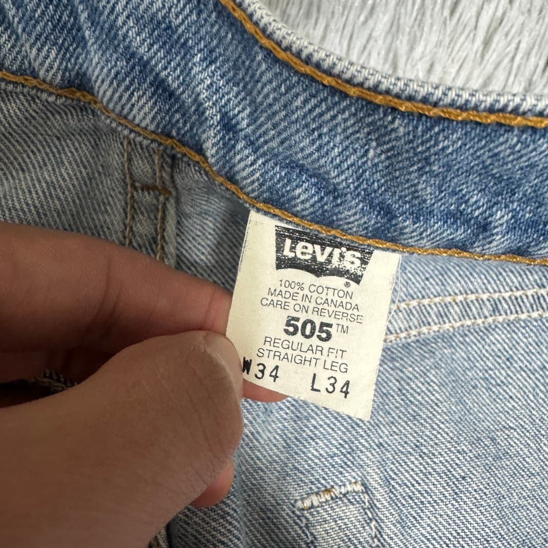00s 리바이스 504 연청바지 217공장 W34L34 사이즈 상품이미지3