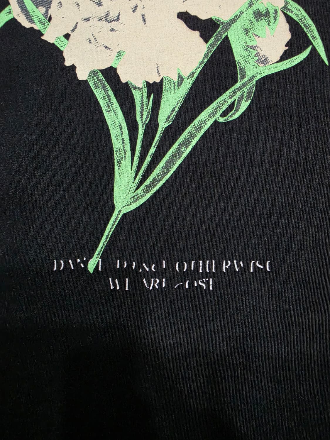 우영미 백로고 플라워 프린팅 반팔티 110 상품이미지6