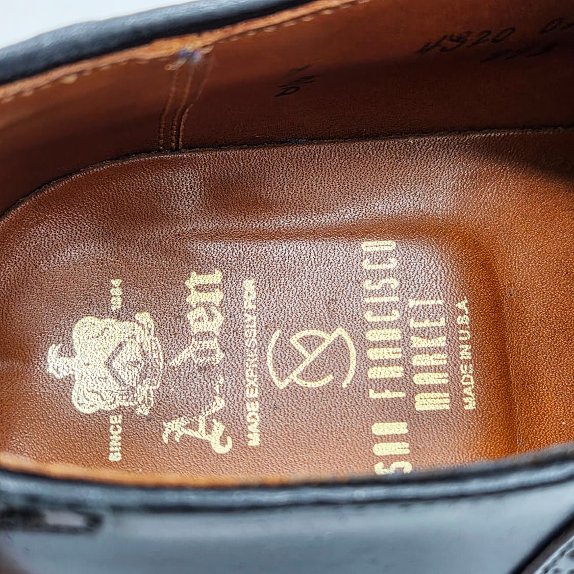 알든 ALDEN 993 코도반 새들 슈즈 블랙 (7 D) 상품이미지5