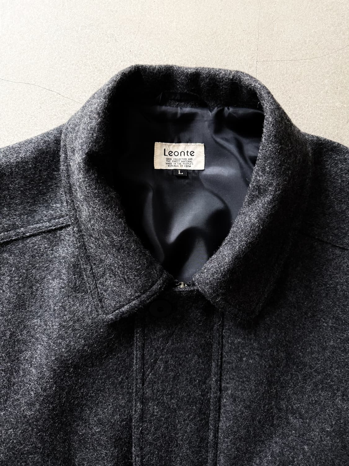 Vintage Leonte Wool Bomber Jacket 상품이미지3