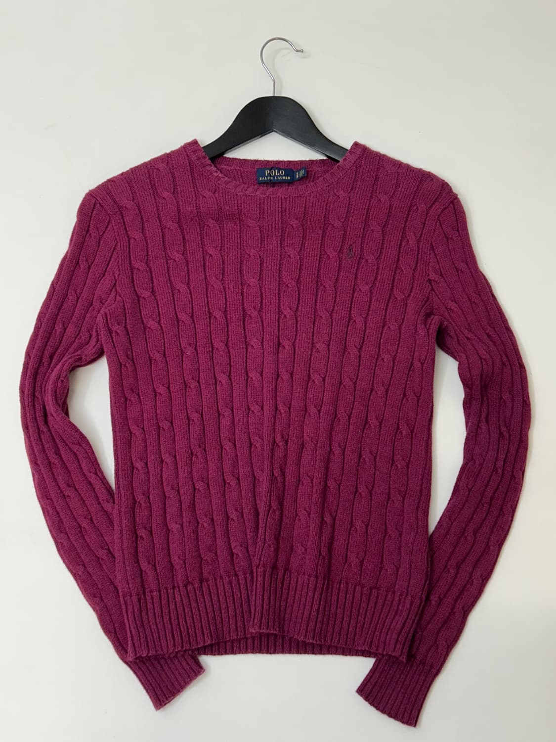 Polo 폴로 랄프로렌 퍼플 케이블 니트  상품이미지2