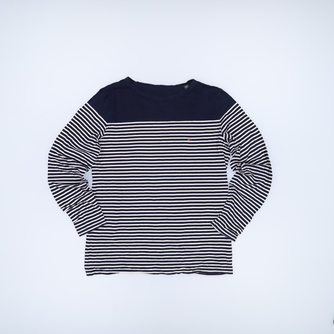 실측 타미힐피거 남성 스트라이프 긴팔티 0326J 상품이미지1