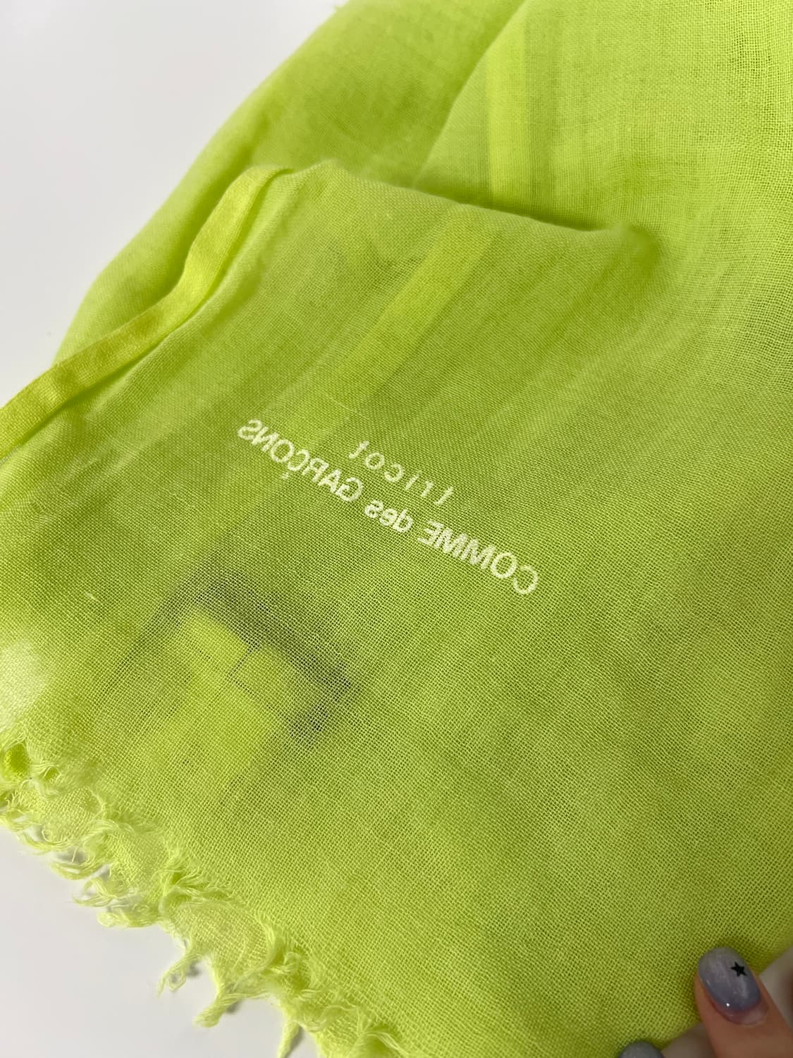 COMME des GARCONS tricot-LOGO SCARF 상품이미지5